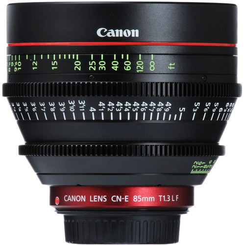 Canon CN-E 85mm T1.3 L F Montura EF Objetivo Prime Cine 4K 300º Rotación