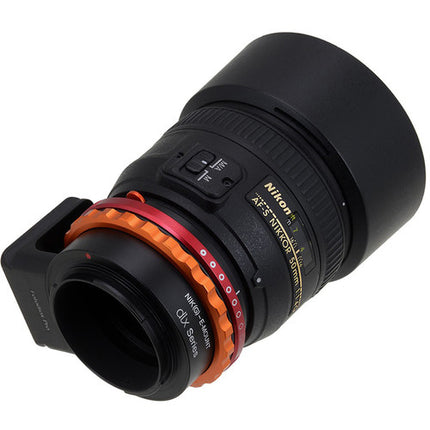 Adaptador FotodioX DLX Nikon F G-Type a cámara Sony E Montura con Control de Apertura
