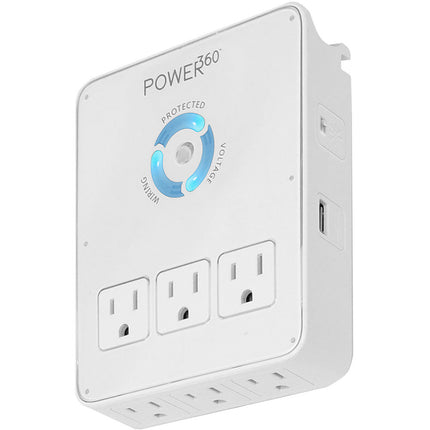 Panamax POWER360 Protector de Sobretensión 6 Enchufes 1080 Joules 2 Puertos USB