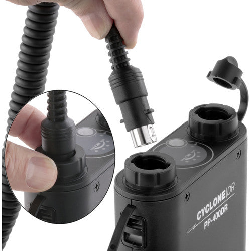 Bolt HV Cable de alimentación para flash Sony bloqueo 28 pulgadas enrollado 110 pulgadas extendido