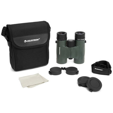 Celestron 10x32 Nature DX Binoculares con Prisma BaK-4 y 6.5 ft Enfoque Cercano