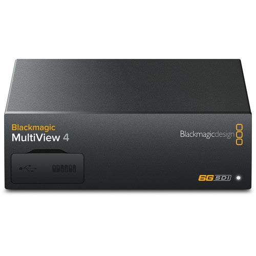 Blackmagic Design MultiView 4 Monitor multiview 4 entradas 6G-SDI soporte 4K Chasis aluminio