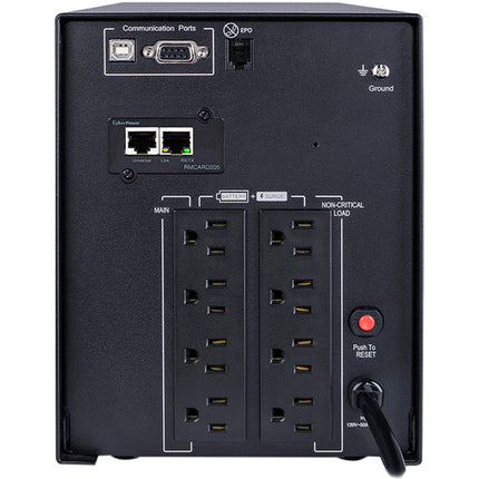 CyberPower PR1500LCDN Mini-Torre SAI 1500VA 1050W con Cable EPO