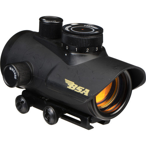 BSA Optics 30mm Punto Rojo Iluminado Vista Multiuso con 5 MOA y 11 Brillos