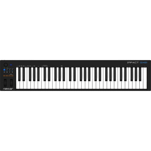 Nektar Technology GX61 Controlador MIDI USB con 61 Teclas Sensibles y 4 Curvas de Velocidad