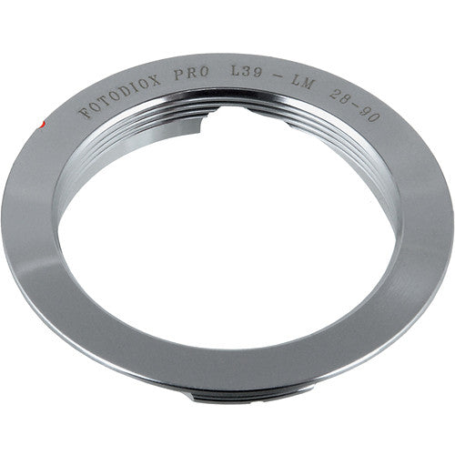 FotodioX Pro Adaptador de Objetivo M39 a Leica M Metal Chrome Montura