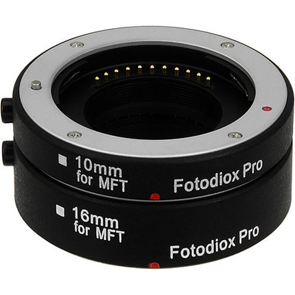 FotodioX Pro Kit de Tubos de Extensión Macro Automático 10mm 16mm para Micro Cuatro Tercios