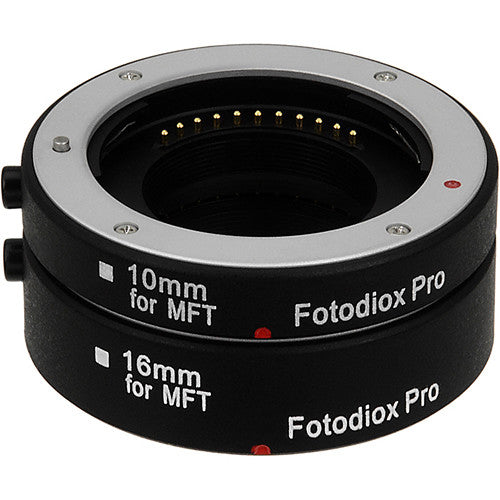 FotodioX Pro Kit de Tubos de Extensión Macro Automático 10mm 16mm para Micro Cuatro Tercios
