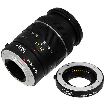 FotodioX Pro Kit de Tubos de Extensión Macro Automático 10mm 16mm para Micro Cuatro Tercios