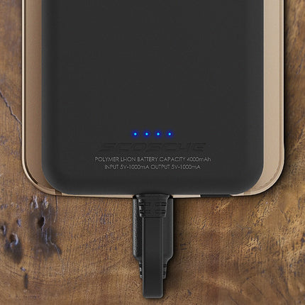 Scosche MagicMount PowerBank 4000mAh Batería Portátil con Cable Micro-USB 3 Unidades Negro