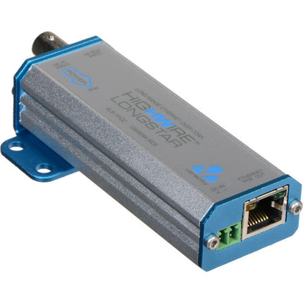 Veracity HIGHWIRE Longstar Adaptador Ethernet sobre Coaxial con PoE 25W y alcance 1400m