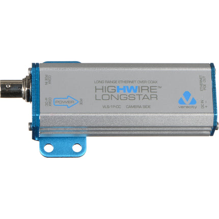 Veracity HIGHWIRE Longstar Adaptador Ethernet sobre Coaxial con PoE 25W y alcance 1400m