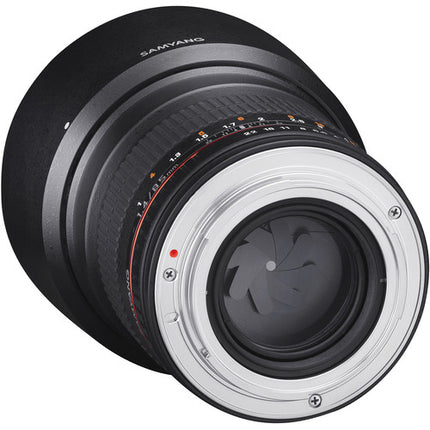 Samyang 85mm f/1.4 Lente Teleobjetivo Asférica para Nikon 3.3' Distancia Mínima con Chip Confirmación de Enfoque