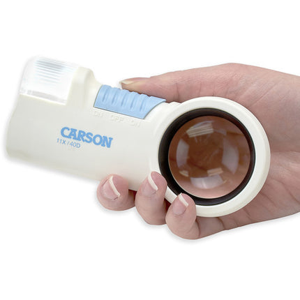 Carson CP-40 Lupa con Luz 11x 1.5" Asférica Ligera con Estuche