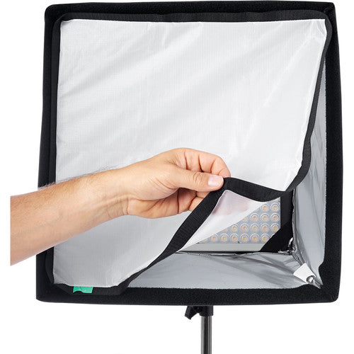 Litepanels DoPchoice Snapbag Softbox para Astra 1x1 con tela de alta reflexión y bolsa de transporte