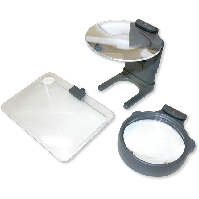 Carson HM-30 Lupa LED con 3 lentes 4.3 3.5 y 5 pulgadas Ajustable
