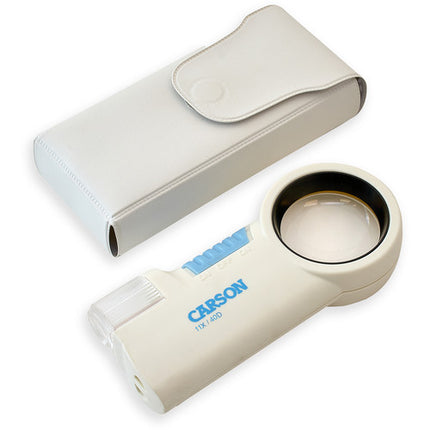 Carson CP-32 Lupa con Luz LED Aumento 9x Ligera con Funda y Cordón
