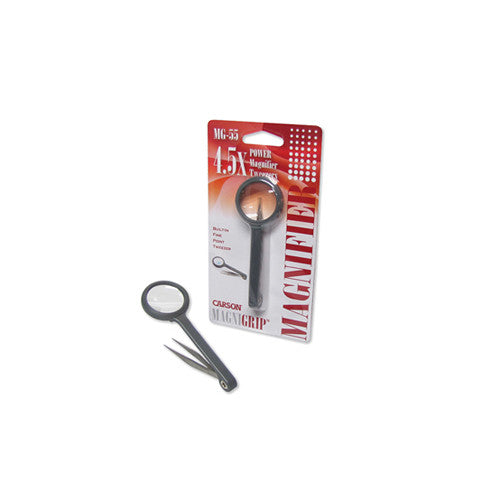Carson MG-55 Lupa 4.5x con Pinzas de Punta Fina para Hobbies