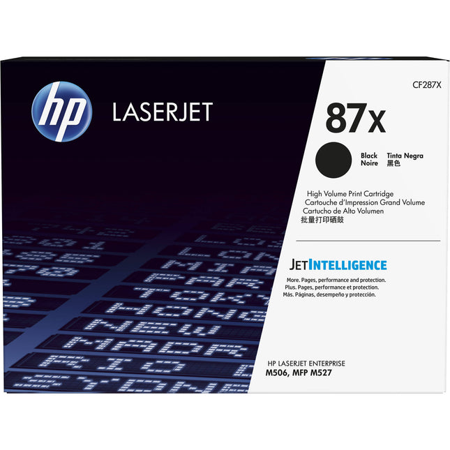 Cartucho de tóner negro HP 87X High Yield para LaserJet 18000 páginas