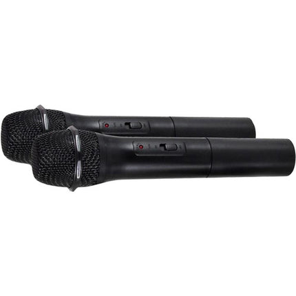 Pyle Pro PDWM2135 Sistema Micrófono Inalámbrico VHF 2 Mics 165 pies alcance