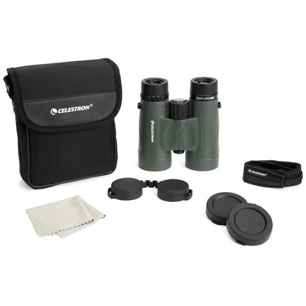 Celestron 8x42 Nature DX Prismáticos Verde 6.5m Enfoque Cercano Antiniebla
