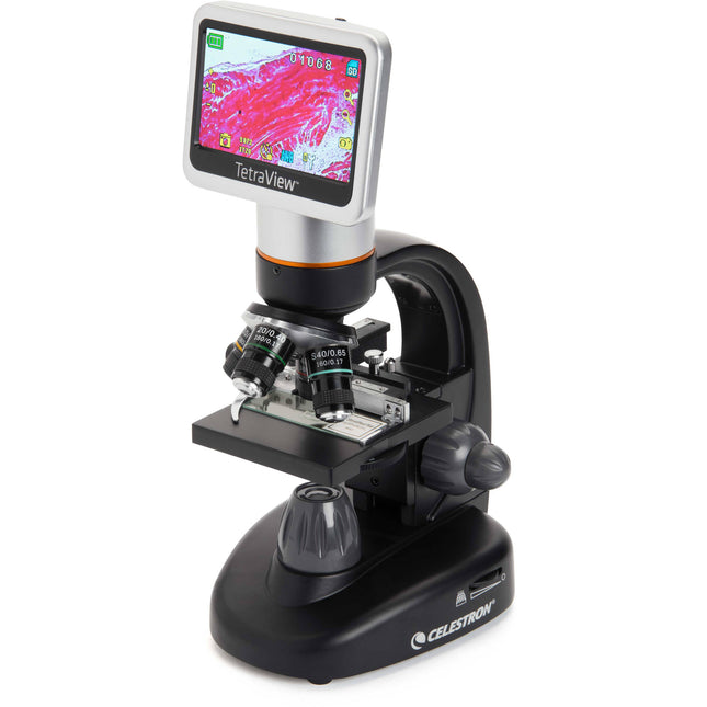 Celestron TetraView 5.0MP Microscopio Digital Inalámbrico 4.3" LCD 400x