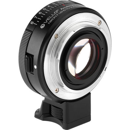 Adaptador de Lentes Vello Accelerator para Nikon F a Sony E Montura con Tripié Removible