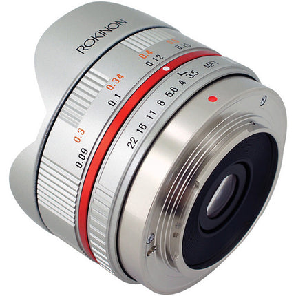 Rokinon 7.5mm f3.5 Objetivo Fisheye Ultra Gran Angular para Micro 43 con Parasol y Estuche