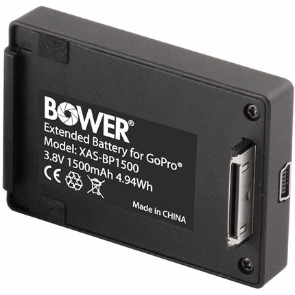 Bower Xtreme Action Series batería extendida 1500mAh para GoPro HERO3/4 con backdoor protector y resistente al agua