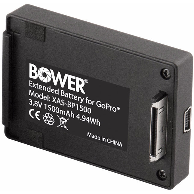 Bower Xtreme Action Series batería extendida 1500mAh para GoPro HERO3/4 con backdoor protector y resistente al agua