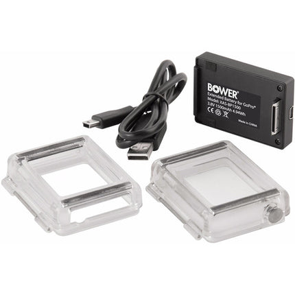 Bower Xtreme Action Series batería extendida 1500mAh para GoPro HERO3/4 con backdoor protector y resistente al agua