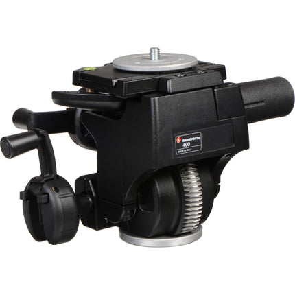 Manfrotto 400 Cabezal Panorámico y de Inclinación con Placas Rápidas 22.1 lb 360° Rotación