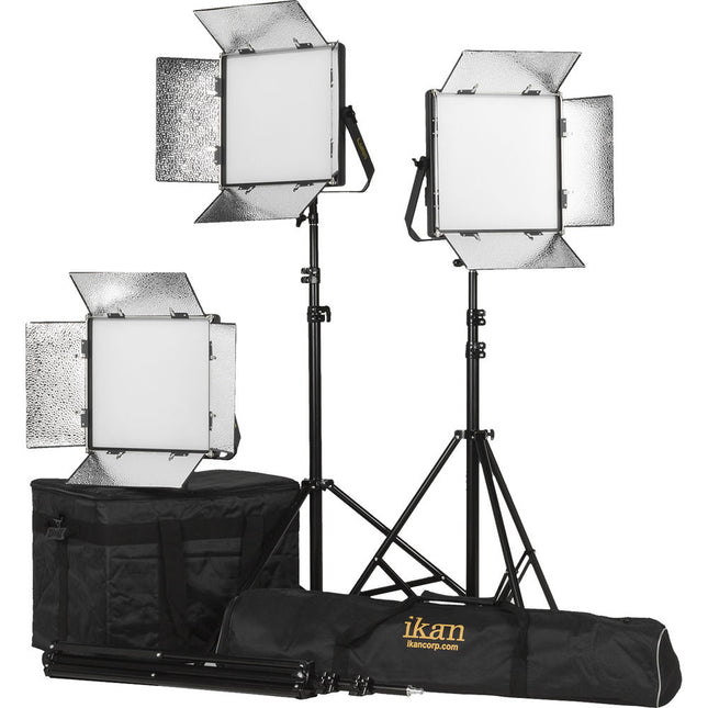 ikan Lyra 1 x 1 Bi-Color Kit de Luz LED Panel Suave 3200-5600K 110°