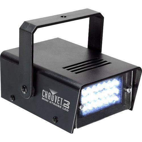 CHAUVET DJ Mini Strobe LED Luz Estroboscópica Compacta Ligera Ajustable