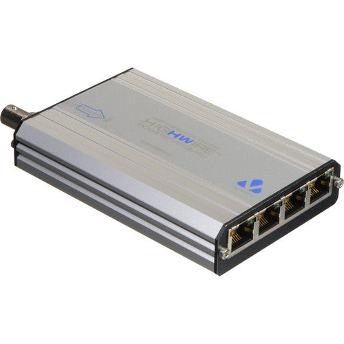 Veracity HIGHWIRE Powerstar QUAD Transmisor PoE para 4 Cámaras Red 25W por Puerto
