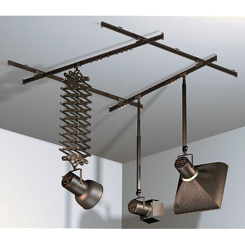 Manfrotto Pro Studio Rail System 33 para 3 Luces con Poste Telescópico 33.5 a 80"