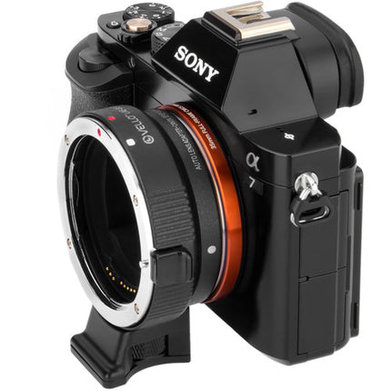 Vello Adaptador de Montura Canon EF EF-S a Sony E Mantiene AF y Estabilización