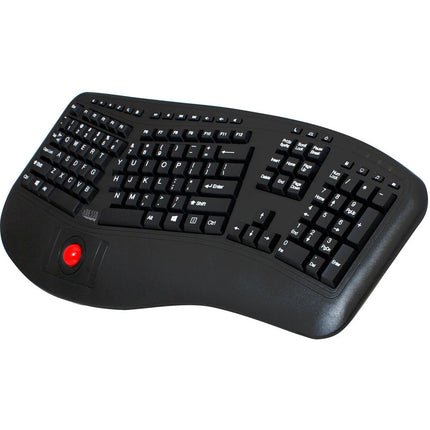 Adesso Tru-Form 3500 Teclado Ergonómico Inalámbrico 2.4 GHz con Trackball