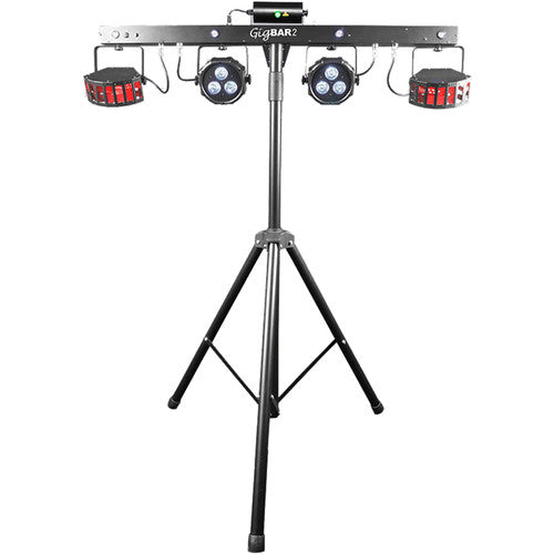 CHAUVET DJ GigBAR 2 Sistema de Iluminación con 2 Luces PAR RGB UV y Láser rojo verde