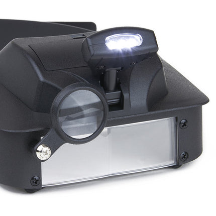 Carson LV-10 LumiVisor Lupa de Cabeza 2x 3x 5x 6x con Luz LED Ajustable
