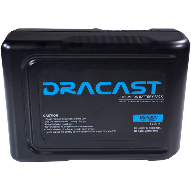 Dracast 90Wh Batería Compacta Li-Ion V-Mount 14.8 VDC D-Tap LED