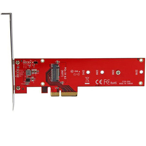 StarTech Adaptador PCI Express x4 a M.2 SSD PCIe soporte 2242 a 22110 y bracket bajo perfil