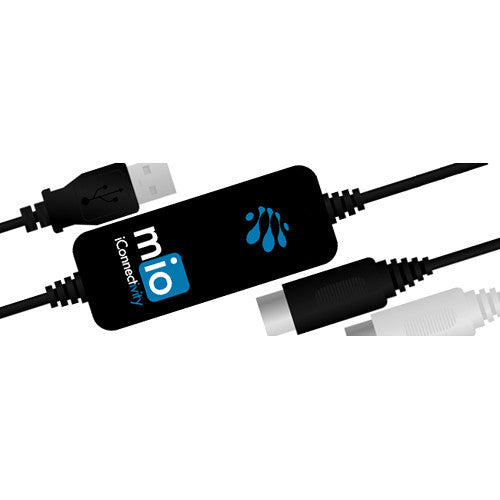 iConnectivity mio Interfaz MIDI USB 1 Entrada 1 Salida 16 Canales Plug & Play