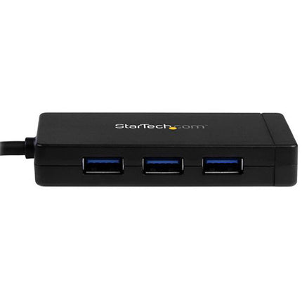 StarTech Hub USB 3.0 3 Puertos con Ethernet Gigabit y Adaptador Universal