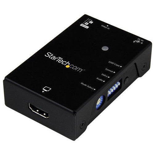 StarTech emulador EDID para pantallas HDMI hasta 1080p con cable USB y guía rápida