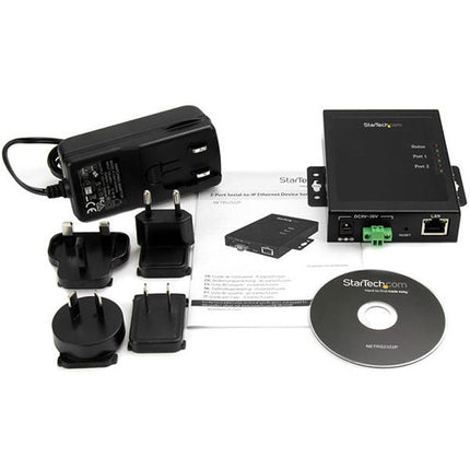StarTech NETRS2322P Servidor de Dispositivos Serial a Ethernet 2 Puertos RS232 460.8 Kbps