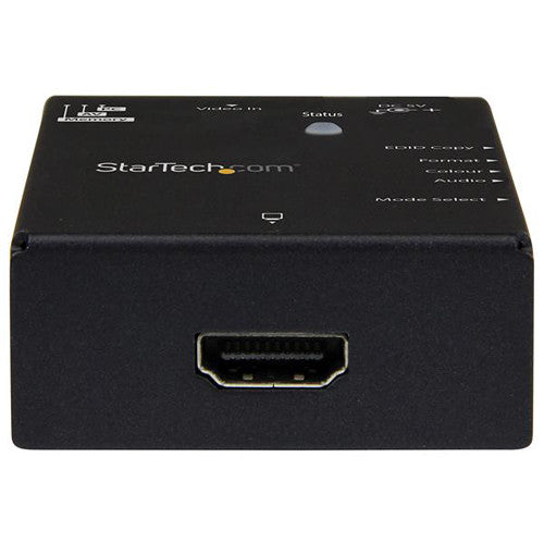 StarTech emulador EDID para pantallas HDMI hasta 1080p con cable USB y guía rápida