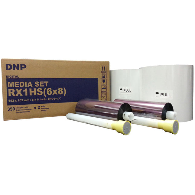 DNP Media Set 6 x 8" para impresoras DS-RX1HS RX1 700 fotos 2 rollos