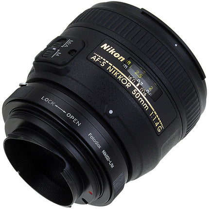 FotodioX Adaptador de Montura para Lentes Nikon G a Leica M con Control de Apertura