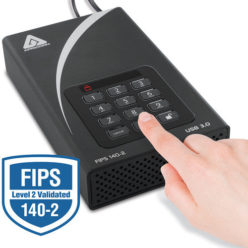 Apricorn 4TB Aegis Padlock DT disco duro externo AES 256-bit USB 3.2